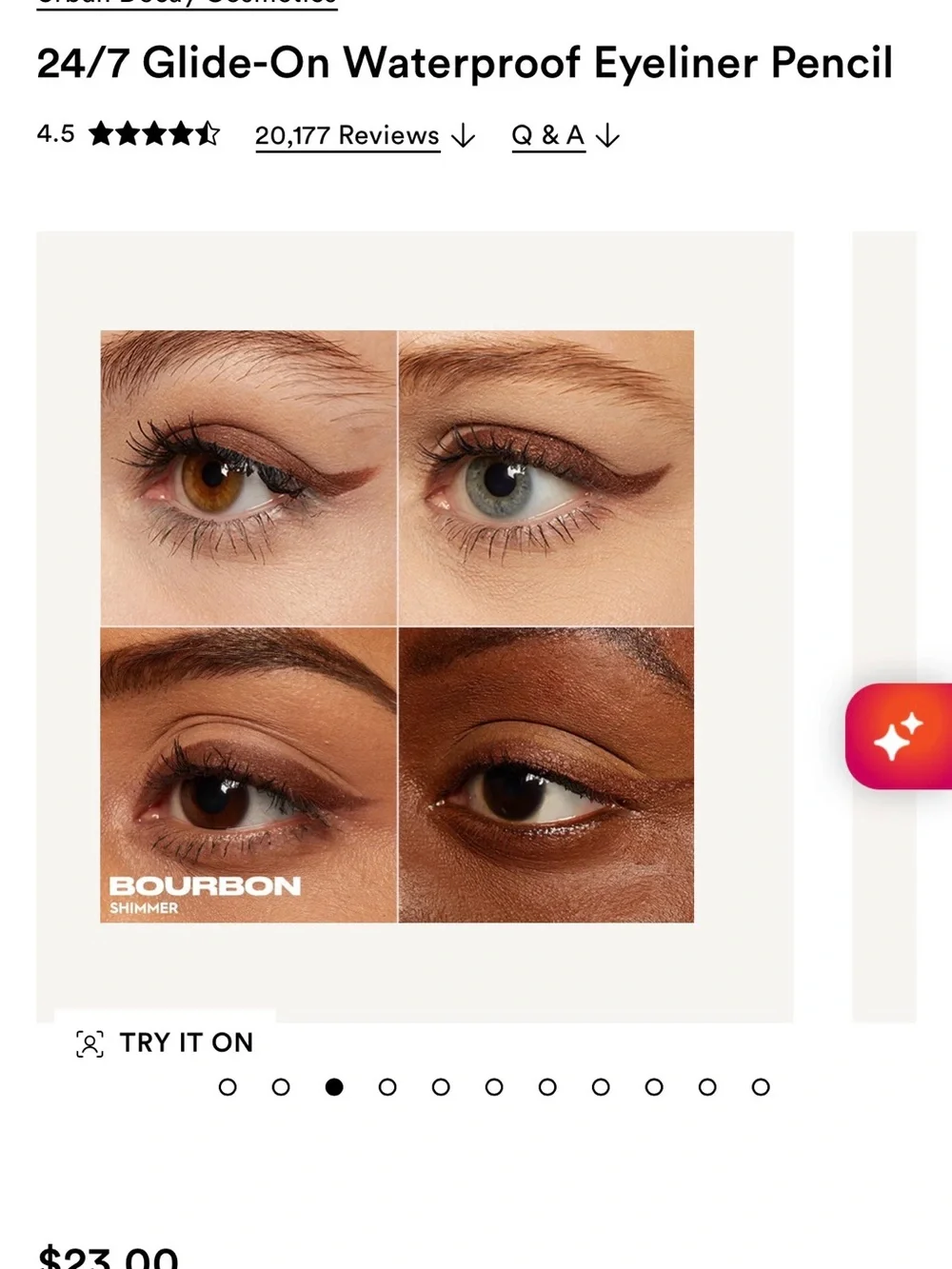 Urban Decay Bourbon Eyeliner Pencil Like New